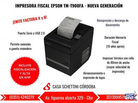 Impresora controlador Fiscal Epson Tmt900fa Nueva Generació