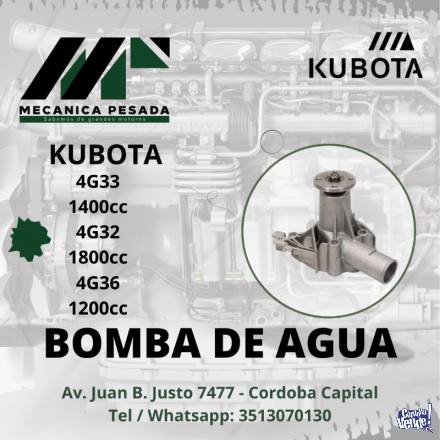 BOMBA DE AGUA KUBOTA 4G33 1400cc 4G32 1800cc 4G36 1200cc