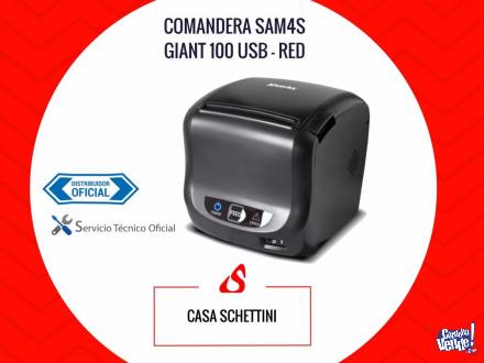 Impresora Comandera Térmica Sam4s Giant 100 RED USB Gtía C
