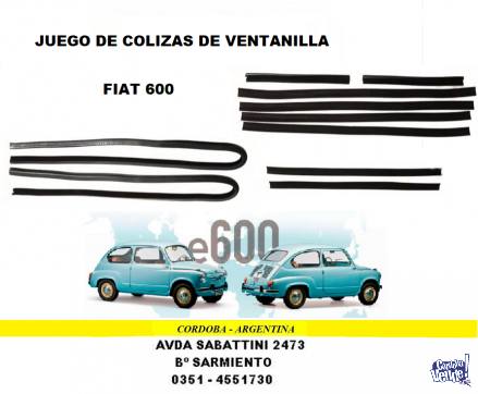 COLIZA DE VENTANILLA FIAT 600
