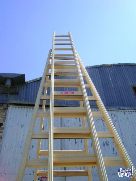 Escalera extensible de madera tipo pintor tijera N14 SCALA