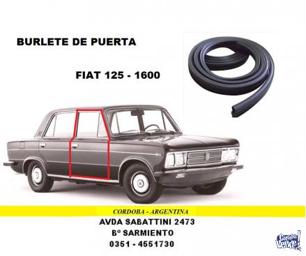 BURLETE DE PUERTA FIAT 125