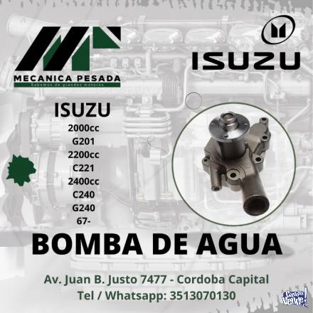 BOMBA DE AGUA ISUZU 2000cc G201 2200cc C221 2400cc C240 G240