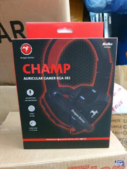 Auricular Kolke Gamer Champ Kga-382 PC Ps4 xboxone Negro