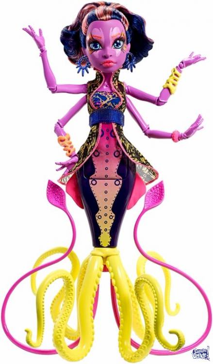 Monster High Muñeca Kala Mer`ri Brilla En La Oscurida Barbi