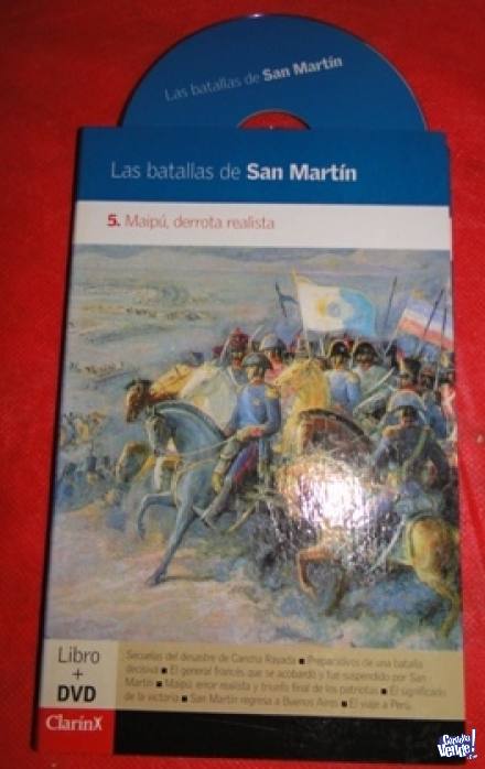 LAS BATALLAS DE SAN MARTÍN 6 LIBROS Y DVDS