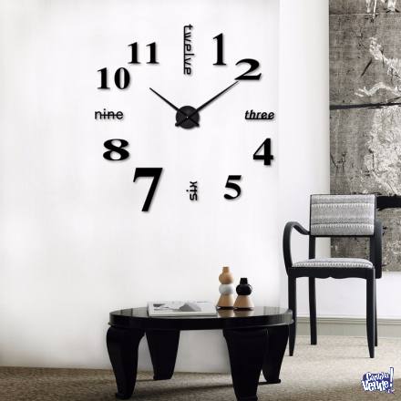 Reloj Gigante De Pared Modelo Arábigos E Ingles