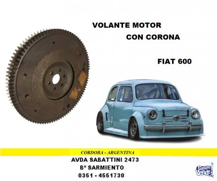VOLANTE MOTOR CON CORONA FIAT 600