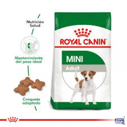 Royal canin mini adulto x 7.5 kilos $8500