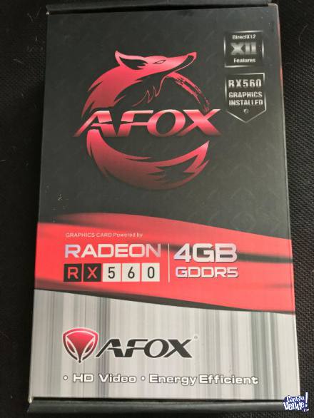 Placa de video Rx 560 4gb AFOX GDDR5 - 5 meses de uso