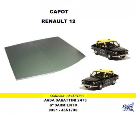 CAPOT RENAULT 12