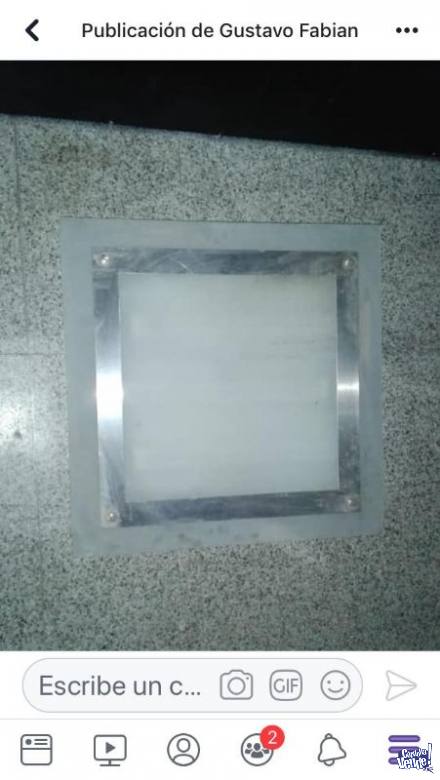Plafon de vidrio de 60 cm por 60 cm esmerilado en Argentina Vende