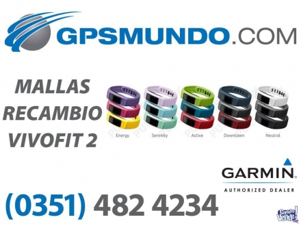 Mallas Pulsera Garmin Vivofit 2 Originales - Varios Colores