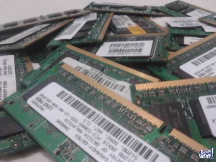 Memorias para Notebook (Sodimm) DDR1, DDR2, DDR3 en Argentina Vende