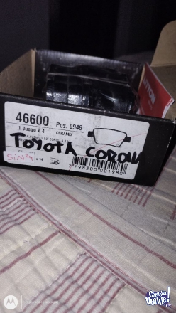 Pastillas de freno traseras Toyota Corolla 1.8