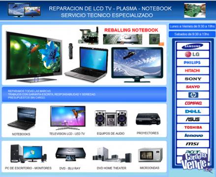 REPARACIÓN DE LCD / LED / TV / PLASMA - SERVICIO TÉCNICO en Argentina Vende