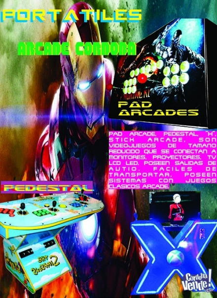 videojuego portatil arcade stick pedestal gran variedad