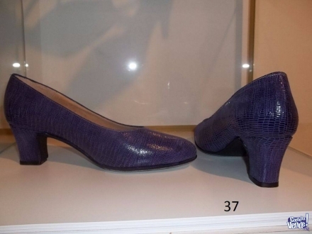 Zapato fino taco bajo cabritilla, p/Sra. p/vestir elegante en Argentina Vende