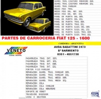 CARROCERIA - CHAPAS FIAT 1600