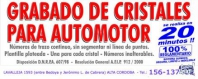 GRABADO DE CRISTALES AUTOMOTOR