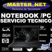 SERVICIO TECNICO PROFESIONAL /REPUESTOS PC, NOTEBOOKS!!