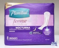 Plenitud Femme Toalla para incontinencia Nocturna 120 unid (6 Paq 20 unid)
