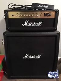 Marshall Mg100fx + caja 4x12 (celestion) + footswitch 4 bot