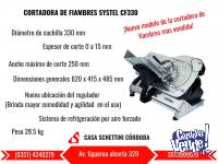 CORTADORA DE FIAMBRES SYSTEL CF-330 CUCHILLA 330mm Nueva
