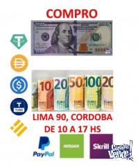 Compro Paypal en Cordoba