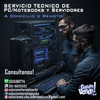 Servicio tecnico de PC, notebooks y servidores