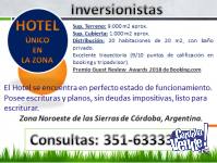 INVERSIONISTAS: HOTEL  ÚNICO  EN  LA ZONA