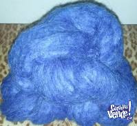 450 gr de Mistika azul en madeja lana de ovillo, 4 madeja
