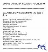 BALANZA DE PRECISION DIGITAL 500g x 0,1g