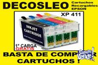 Cartuchos Recargables Epson Xp 411 La Primera Carga Gratis