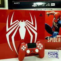 PS4 Sony Pro 1Tb Edición Limitada Spiderman-red