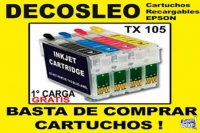 Cartucho Recargable Epson Para T23, T24, Tx 105 Y Tx 115