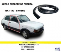 JUEGO BURLETE DE PUERTA FIAT 147 - FIORINO