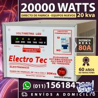 Elevador estabilizador automático de tensión 20Kva o 20000