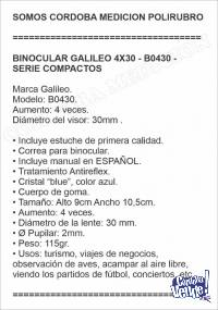 BINOCULAR GALILEO 4X30 - B0430 - SERIE COMPACTOS
