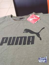 Remera Puma Essentials Heather Verde De Hombre Solo Córdoba