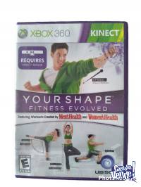 JUEGO YOUR SHAPE FITNESS EVOLVED XBOX360 KINECT ORIGINAL