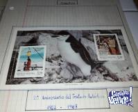 Serie completa Antartica filatelia en bloque ambas 1962-1987