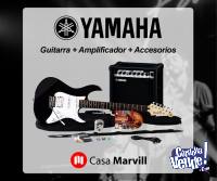 pack yamaha guitarra + amplificador + accesorios