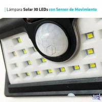 Reflector Solar Led 6w 30 Led Sensor Movimiento Farol Jardin