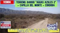 VENDO: TERRENO (477ms cdos) en Capilla del Monte - Córdoba