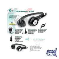 Auricular Usb Headset Logitech H390 Micrófono 3.5mm Miniplu