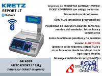Balanza Kretz Report LT Impresor Etiquetas Bluetooth itegra