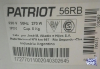 Lavarropa Patriot 56RB (Poco uso, exelente estado!!!)