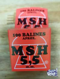 BALINES MSH 4,5 y 5,5 mm (estriados)