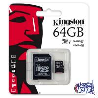 Memoria Kingston 64gb Microsdhc Microsdxc Clase 10 45mb/seg